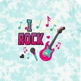 thumbnail image 4 of Inktastic I Rock with Guitar Microphone and Music Notes Boys or Girls Toddler T-Shirt, 4 of 5