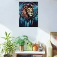 thumbnail image 5 of ZFLMY Lion Galaxy Dream Catcher Art Modern Canvas Print Wall Art Home Decor Living Room Bedroom Office - Set of 2 12x16in, 5 of 5