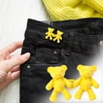 thumbnail image 3 of Botón de Cintura Sin Costuras con Forma de Osito, Broches para Jeans, Botón para Ajustar La Cintura de Jeans Holgados, Sin Necesidad de Coser, Broche Metálico para Ajustar La Cintura de Los Jeans, 3 of 3