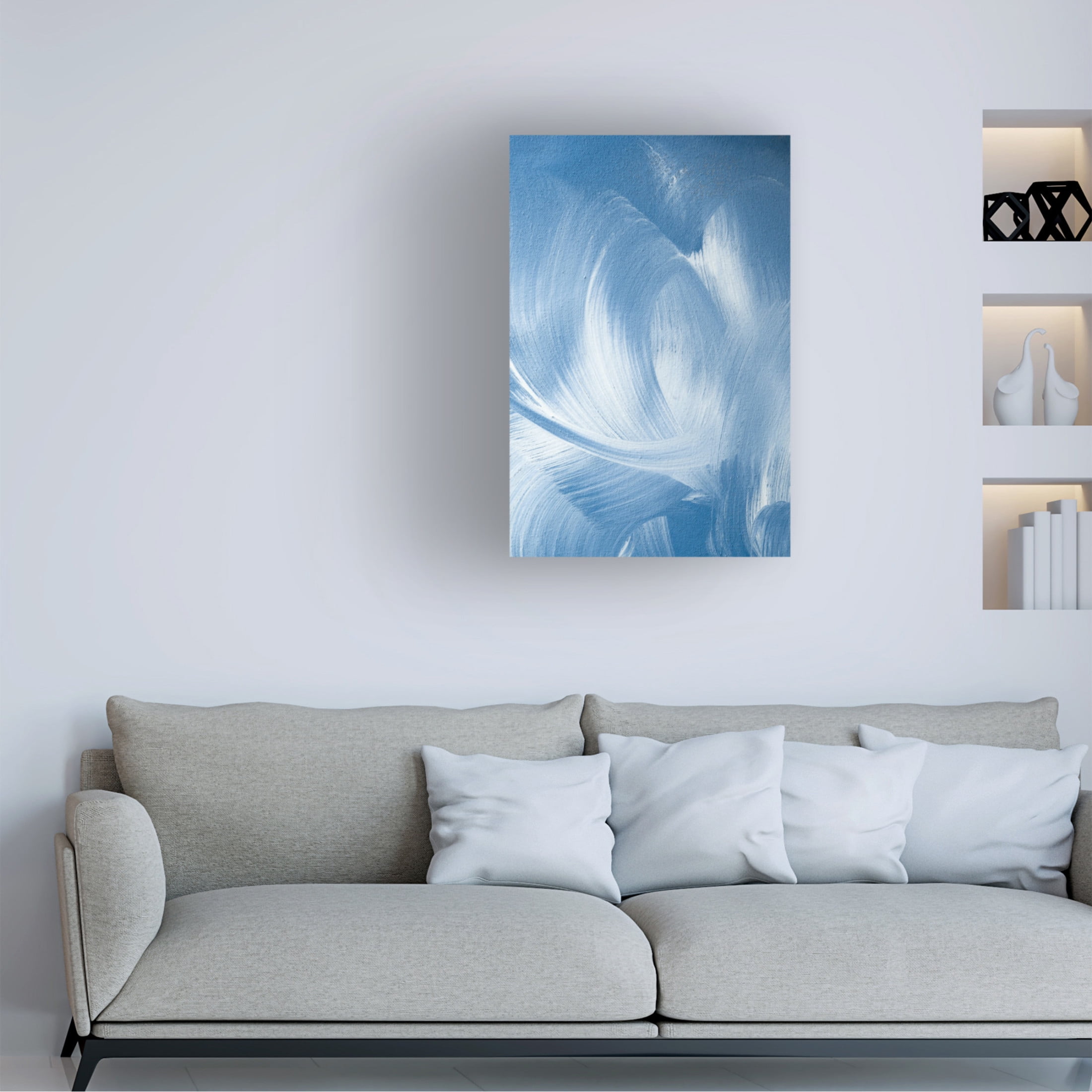 Trademark Fine Art uplusmestudio Acrylic Waves No 2 Canvas Wall Art