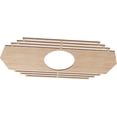 thumbnail image 2 of Ekena Millwork 40"W x 20"H x 10 1/2"ID x 1/4"T Chrysler Wood Fretwork Pierced Ceiling Medallion, Alder, 2 of 3