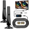 thumbnail image 1 of HD Digital TV Antenna with Long Range Amplifier for 4K TVs, Indoor & RV Use, Flat, 1 of 5