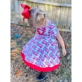 thumbnail image 1 of Little Dress Shoppe, LLC Firetruck Twirly Dress,Female Toddler Knee Length Frock Dress., 1 of 9