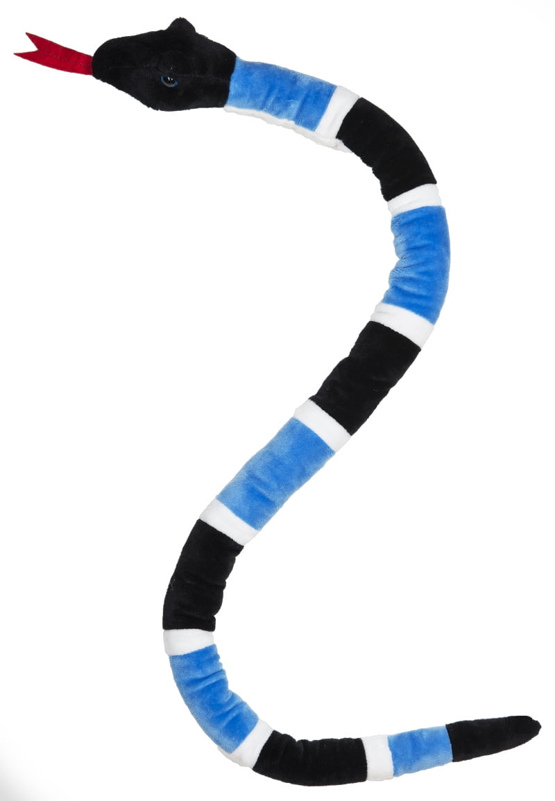 Blue White and Black Snake Plush Toy - By Ganz - Walmart.com - Walmart.com