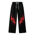 thumbnail image 4 of CONZONE Toddler Boys Baggy Sweatpants Y2K Graphic Joggers for Boys Drawstring Fall Winter Athletic Trousers with Pockets, 4 of 5