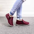 thumbnail image 1 of Bottes d'Hiver Chaudes en Velours Courtes pour Femmes Bottes Plates pour Femmes, 1 of 6