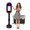 Black, variant on Fantasyview 15.6 inch Magic Mirror Photo Booth with Touch Screen, RGB Lighting and Flight Case for Events