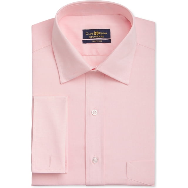 Camisa de vestir con botones resistente a las arrugas para hombre Club Room powderoinkfc 17.5