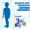 thumbnail image 3 of Gymax Baby Balance Bike Ride on Toys w/ Silent Wheels & PU Seat Linked Rotating Eyes, 3 of 10