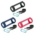 thumbnail image 4 of Étui de Protection en Silicone pour Haut-Parleur avec Mousqueton Étui de Haut-Parleur Sans Fil Étanche Sangle Réglable Portable pour JBL Flip 6/Flip 5 Noir, 4 of 5