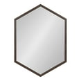 thumbnail image 2 of Kate and Laurel Hexagon Wall Mirror, Brown, 2 of 7