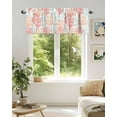 thumbnail image 3 of Red Orange Coral Pattern Kitchen Valances for Windows Tropical Ocean Summer Valance Curtains&nbsp; for Kitchen /Living Room/Bedroom/ Bathroom Decor, 54"x18 " ,Rod Pocket 1 Panel,, 3 of 7
