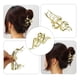 thumbnail image 5 of pieza de pinzas de metal para el cabello, pinzas para el cabello, pasadores para el cabello para mujeres, tono dorado, 4.65''x1.85''x1.42'', 5 of 7