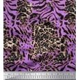thumbnail image 1 of Soimoi Poly Georgette Fabric Leopard & Tiger Animal Skin Print Fabric by Yard 42 Inch Wide, 1 of 3