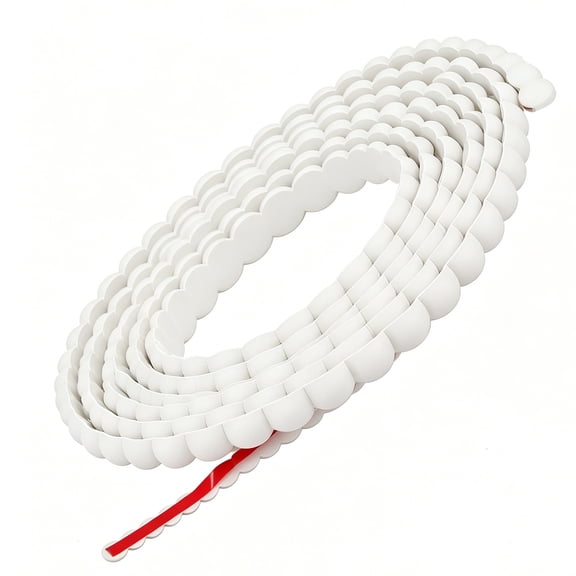 Flexible Molding Trim Decorative Bead Pearl Mirror Frame Border Wall Molding Trim DIY Wall Trims Caulk Strip for Decorative Lace Strip for Walls Mirror Window Frame Home Decoration,White,10 ft