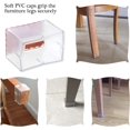 thumbnail image 5 of Juego de 16 tapas rectangulares antideslizantes de PVC para patas de sillas y muebles, 5 of 5