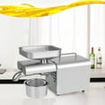 thumbnail image 4 of Fichiouy Automatic Small Oil Press Machine 304 Stainless Steel Peanuts Walnuts Press with Temperature Control 110V 610W, 4 of 9