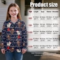 thumbnail image 7 of Uorisanigo Girls Half Zipper Sweatshirts Loose Cute Christmas Sloth Quarter Zip Pullover Sweatshirts with Long Sleeve Size 5-14 Lightweight Quarter Zipper Pullover Jackets for Teen Girl, 7 of 7