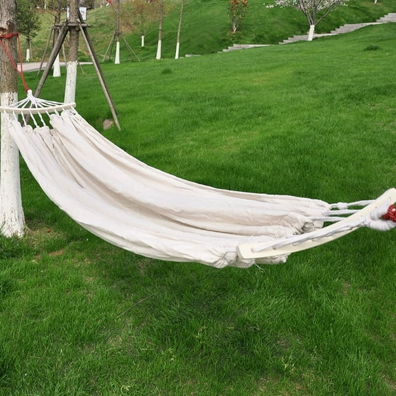 Hamaca individual doble para exteriores, columpio para acampar, para el hogar, ocio, balcón, soporte antivuelco