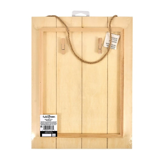 Hello Hobby Wood Rectangle Pallet Plaque, 13.4" x 10.25"