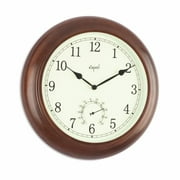 Opal Clocks 5166 Metal Case Analog Room Temperature Clock, 14 in.