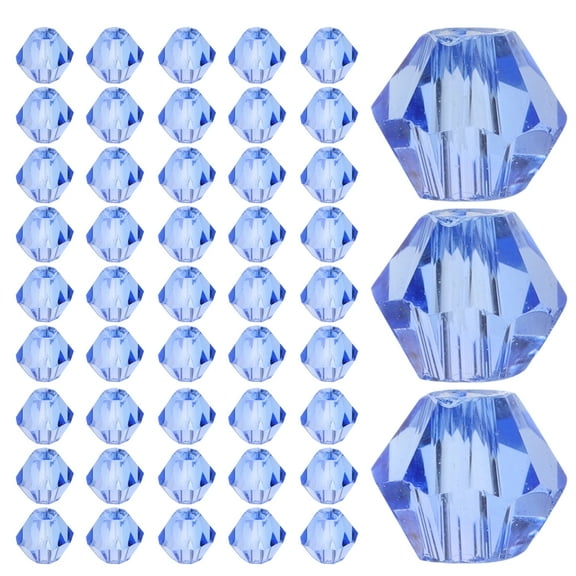 MLINS  Glass Beads for Bracelets Jewelry Making Number Transparent Blue