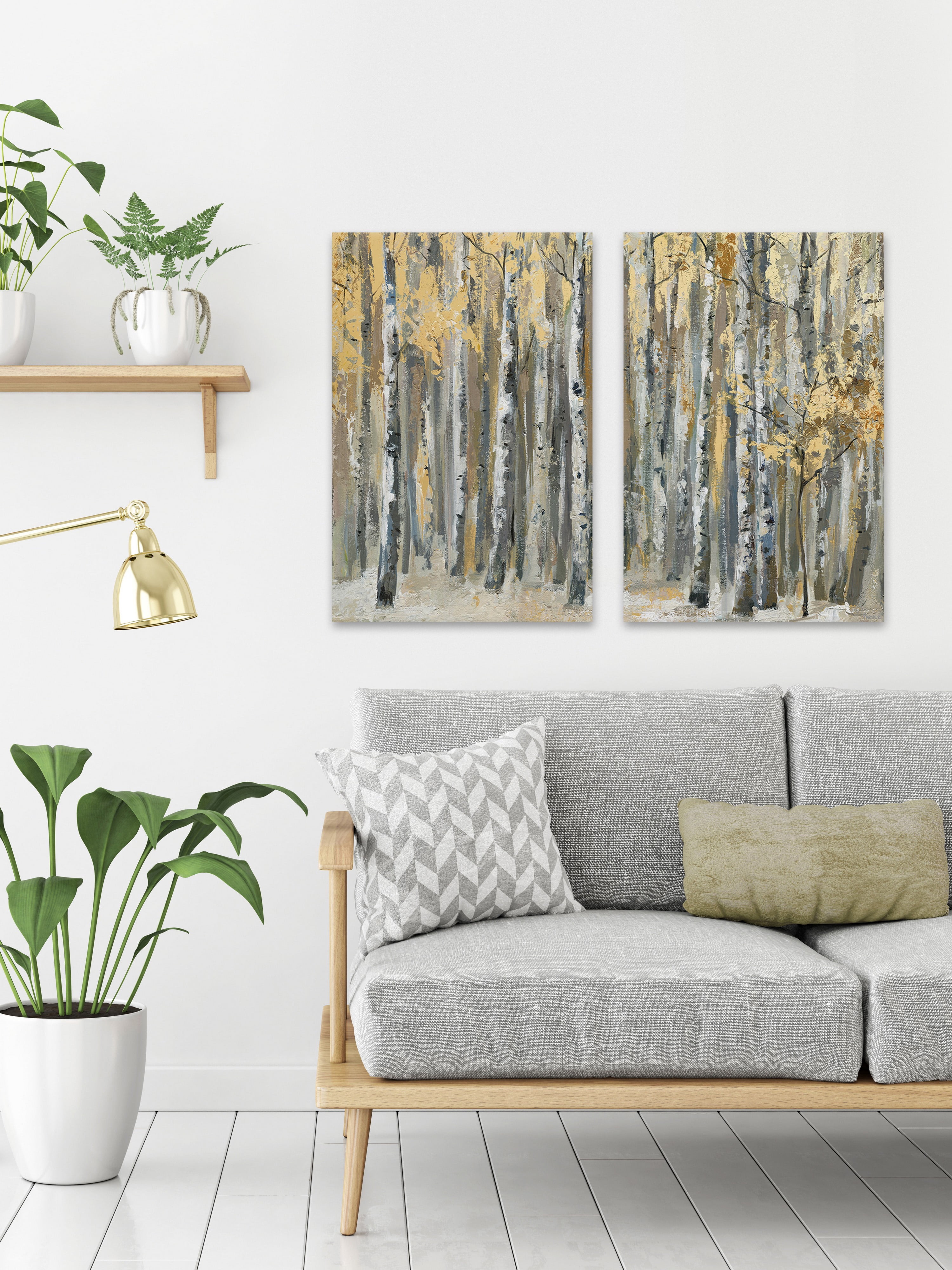 Autumn Forest Diptych