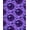 Purple, Pattern 2, variant on ODIKA 4'x6' Machine Washable Non-Slip Area Rug, Dreamy Pooch Constellation Starry Night Sky Effect High Traffic Rug, Purple, 579601