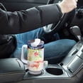 thumbnail image 7 of Hands Flowers 40 oz Tumbler with Handle Insulated&nbsp;Travel Mug&nbsp;Lid Straw Leak Proof Steel Vacuum Water Bottles Glasses Fits in Car Cup Holder, 7 of 7