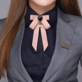 thumbnail image 6 of Segolike Bow Tie Ribbon Brooch Bowknot Shirt Tie Pre Tied Bowknot Ladies Elegant Fashion Neck Tie Necktie for Suit Shirt Gift Ceremony Pink, 6 of 8
