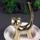 thumbnail image 5 of Plato de baratija de gato Bandeja de joyería Soporte de anillo de gato de cerámica Soporte de baratija de plato de joyería Pulseras de moda Pendientes Bandeja de almacenamiento Regalo para mujeres, 5 of 5
