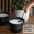 Mainstays 30Ounce, 3Wick Black Bucket Outside Citronella Candle (2