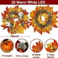 thumbnail image 5 of sruoe Halloween Decor, Halloween Decoration Indoor, Artificial Wreaths, Halloween Decoration Outdoor, Halloween Decoration, Front Door Wreaths, Flower Wreath Decoration, 5 of 6