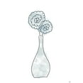thumbnail image 2 of Line and Brush 11x14 White Modern Wood Framed Museum Art Print Titled - Floral Glass Bunch 1, 2 of 4