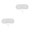 thumbnail image 3 of Baohd Machine Washable Castor Oil Pack Wrap for Easy Cleaning and Reuse White 33 x 11cm 2Set, 3 of 6