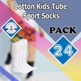 thumbnail image 2 of Yacht & Smith 14 Inch Wholesale Kids Tube Socks, Cotton Bulk Sport Socks Size 4-6, 2 of 7