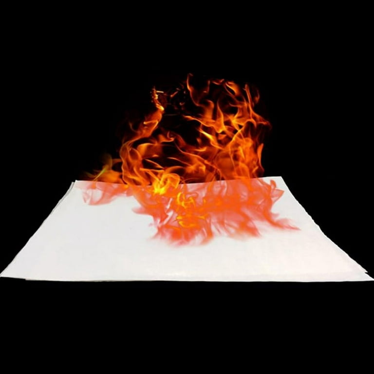 Buytra 10Pcs 20*10cm Fire Paper Flash Flame Paper Fire Paper Magic Props  Effect Shock 