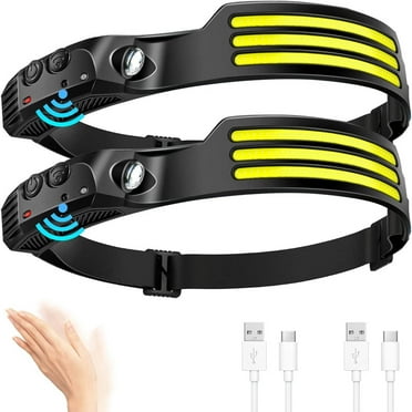 1200000lm Super Bright LED Headlamp USB Rechargeable Headlight Flashlight Torch