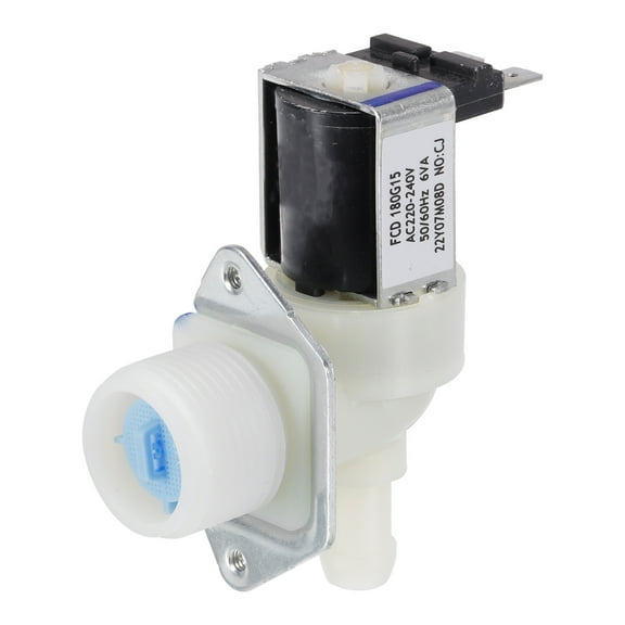 Water Inlet Valve Ice Maker Water Inlet Solenoid Valve for General Refrigerators 6vA White