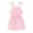 Pink, variant on Musuos Baby Girls Summer Jumpsuits 6M 12M 18M 24M Solid Color Sleeveless Short Cami Playsuits Infant Casual Romper