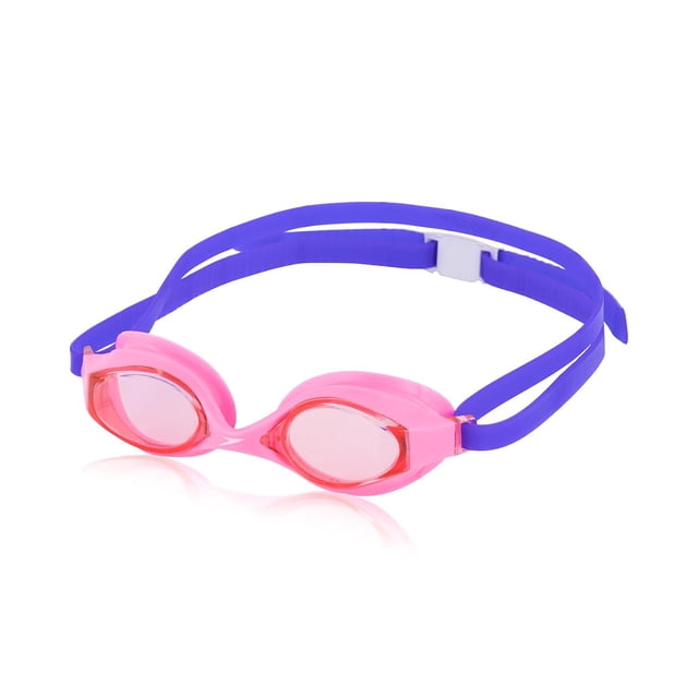 Speedo anteojos de natación Unisex para niños Super Flyer de 3 a 8 años, Color Ciruela/bermellón, Ta multicolor