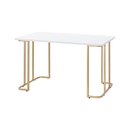 UPC: 0840412292323 | ACME Estie Writing Desk in White and Gold
