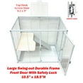 thumbnail image 4 of LARGE Two-Levels Tight 1/2-Inch Bar Spacing for Feisty Ferret Hammock Chinchilla Guinea Pig Rabbit Cat Mouse Hamster Gerbil Small Animals Critters Rolling Cage, 4 of 8