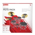 thumbnail image 2 of Juego completo de almohadillas Drum Mute Pads Evans Soundoff, paquete de 8, 2 of 6