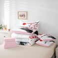 thumbnail image 6 of Castle Fairy Japanese Style Twin Bedding Sets,Floral Sakura Bedding Comforter Set, 6 of 8