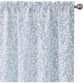 thumbnail image 1 of sasyxdc Anna White Green Curtains 84 Inch Length 2 Panels  Light Filtering 3D Embossed Textured Leaf Pattern Curtain Drapes for Bedroom Living Room  Each 38Wx84L Inches gtr, 1 of 10