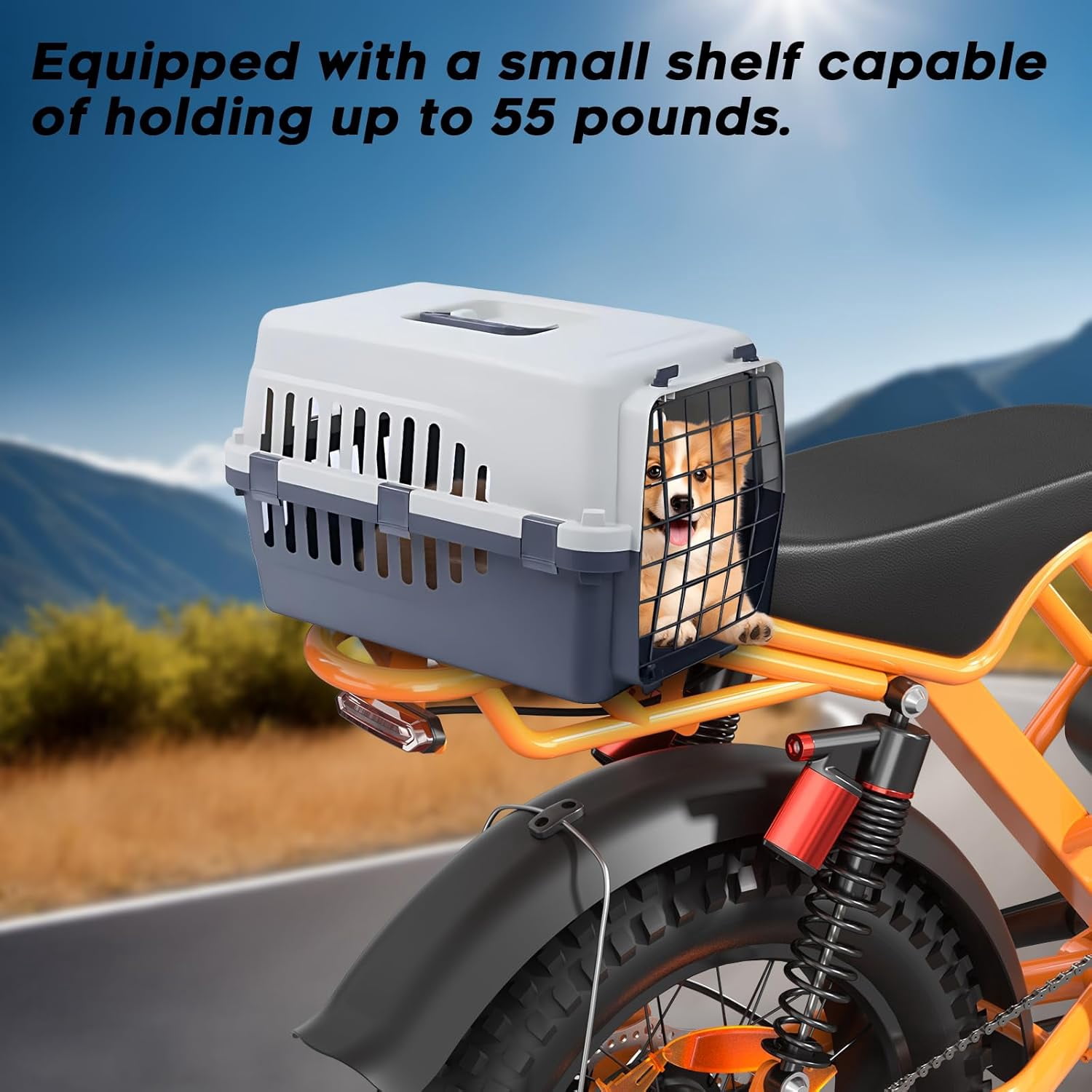 Eilleo Spacewalk M7 Off Road Electric Bike M7 for Teens/Adults, 20"fat tire Ebike,1500W Peak Motor, 24.9mph,48V 15Ah Removable Battery, Dual Suspension UL2849