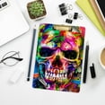 thumbnail image 7 of FMSHPON 3D Skull Skeleton Clipboard Hardboard Wood Nursing Clip Board and Pull for Standard A4 Letter 13x9 inches, 7 of 7
