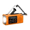 thumbnail image 4 of harper Emergency Radio Flashlight Compact Solar Power Multifunctional Weather Radio for Orange, 4 of 10