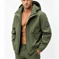 thumbnail image 5 of WRKEKC Windbreaker Jackets for Men Detachable Hood Long Sleeve Zip-Up Outerwear With Zipper Pockets for Hiking and Cycling, 5 of 7